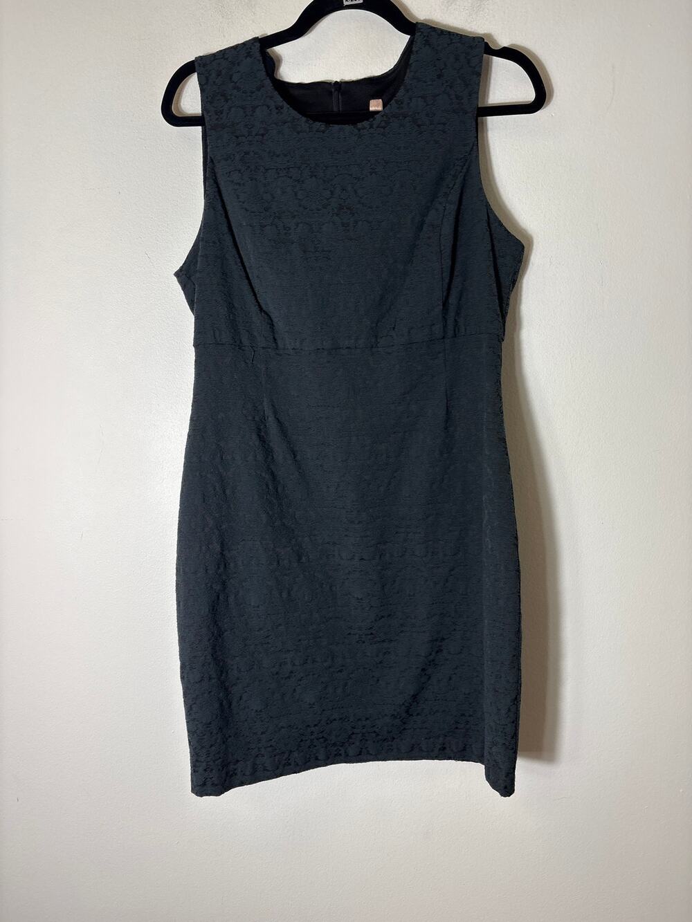 Bailey 44 Green on Black Jacquard Dress Sz L